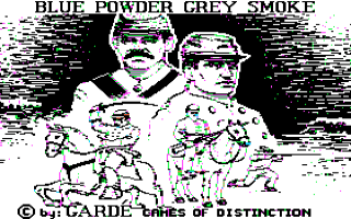 Blue Powder Grey Smoke Title Screen